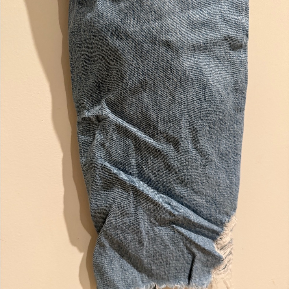 Current/Elliott Original Straight Ripped Jeans - Picture 7 of 8